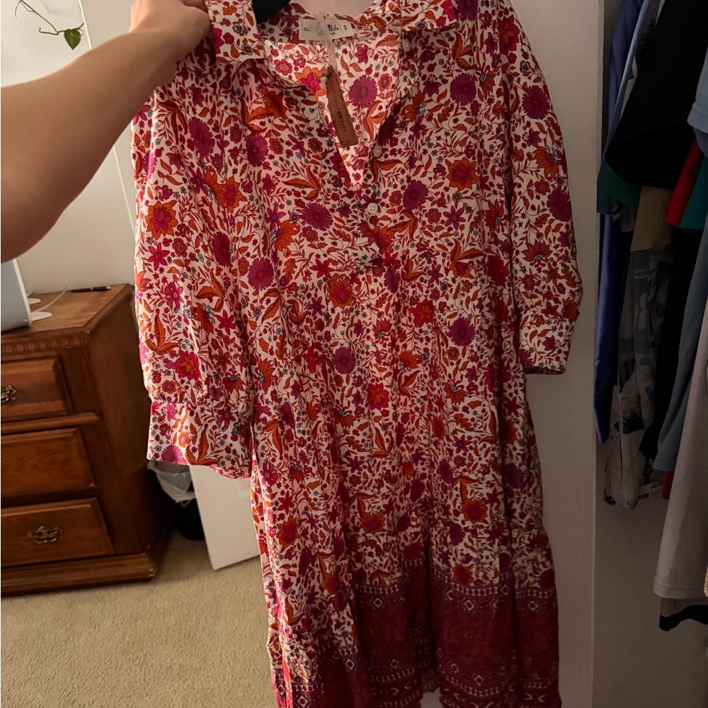 Floral Pink Dress natural natural life brand